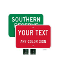 Alumetal CUSTOM Traffic Road Aluminum Sign Parking Signs Engineer Grade Reflective Signages with Templates